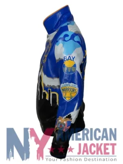 Championship Golden State Leather Warriors Jacket