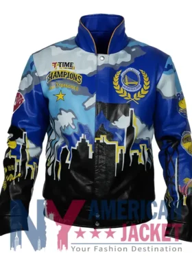 Championship Golden State Leather Warriors Leather Jacket