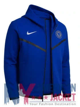 Chelsea Tech Hoodie Blue Zip-Up