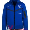 Chelsea Tech Hoodie Blue Zip-Up