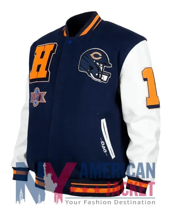 Chicago Bears Classic Mashup Varsity Jacket