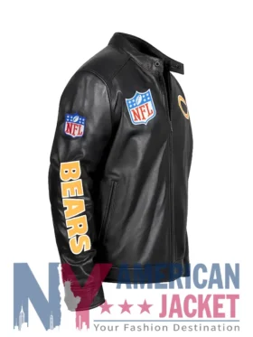Chicago Bears Elias Black Leather Jacket