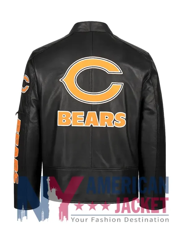 Chicago Bears Elias Leather Black Jacket