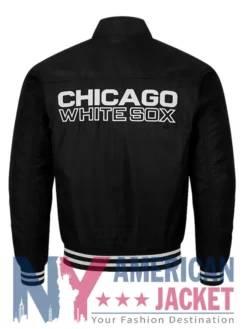 Chicago Trucker White Sox Black Jacket