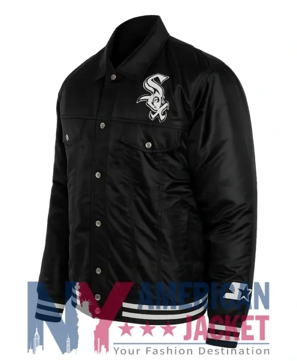Chicago White Sox Black Trucker Jacket