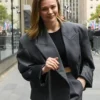 Chloe Grace Moretz NBC Studio NYC 2025 Oversized Grey Blazer