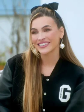 Chrishell Stause Selling Sunset Black Cropped Jacket