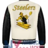 Classic Retro Rib Pittsburgh Steelers Wool Varsity Jacket