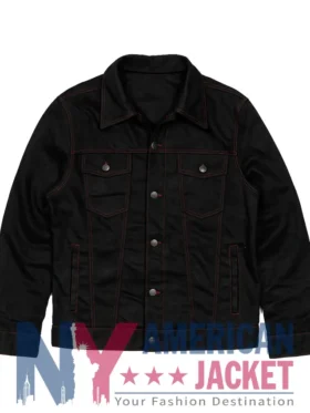 Conan O’Brien Top Gun Event Black Denim Trucker Jacket