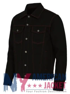Conan O’Brien Top Gun Event Black Trucker Denim Jacket