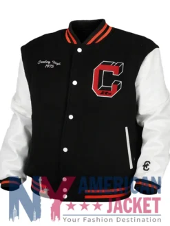 Cooley High Black And OFF-White Letterman Varsity Jacket