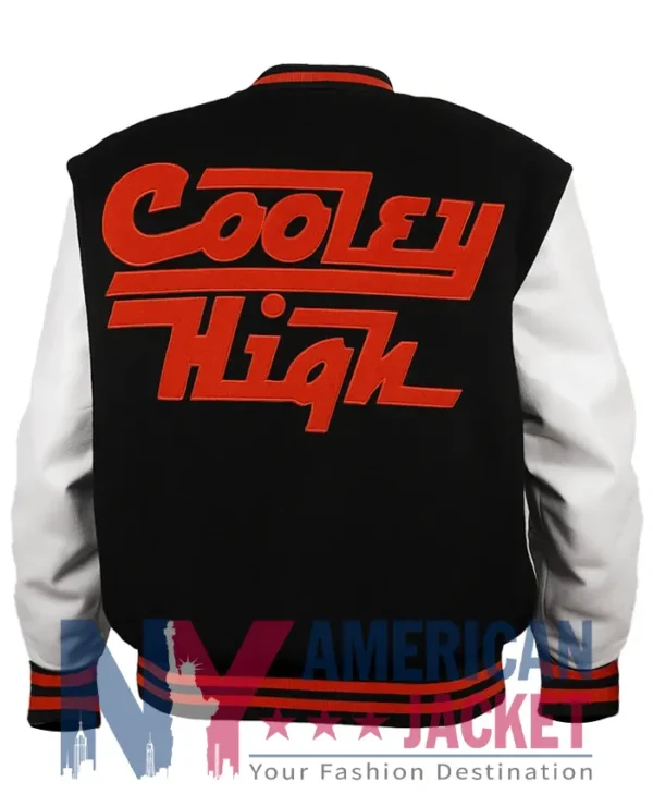Cooley Varsity High Black And OFF-White Letterman Jacket
