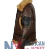 Corwin Brown Shearling Leather Aviator Jacket