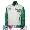 Cream Philadelphia Retro Eagles Varsity Jacket