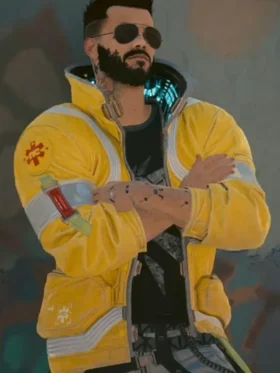 Cyberpunk 2077 David Martinez Edgerunners Yellow Hooded Jacket
