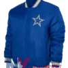 Dallas Cowboys Double Down Royal Satin Jacket