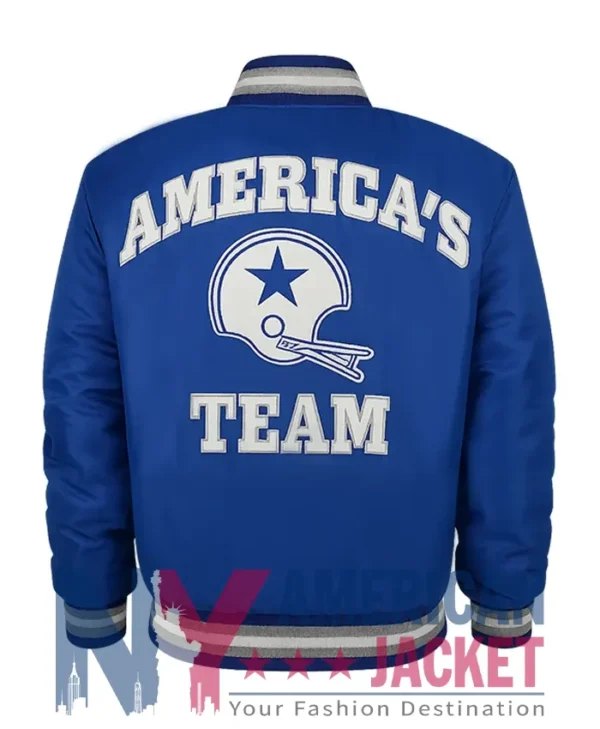 Dallas Cowboys Double Royal Down Satin Jacket