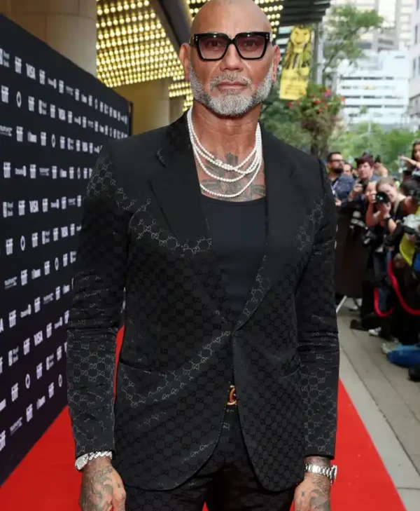 Dave Bautista Tiff Red Carpet Black Suit