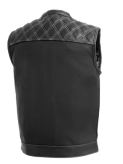 Downside Leather Black Vest