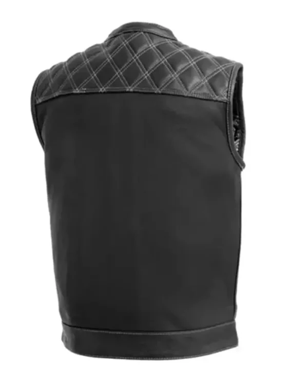 Downside Leather Black Vest