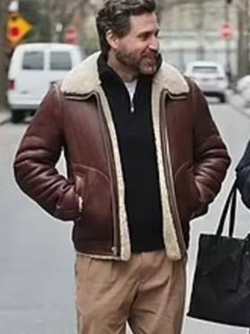 Dr. Death S02 Edgar Ramirez Brown Shearling Jacket