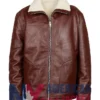 Dr. Death S02 Edgar Ramirez Shearling Brown Jacket