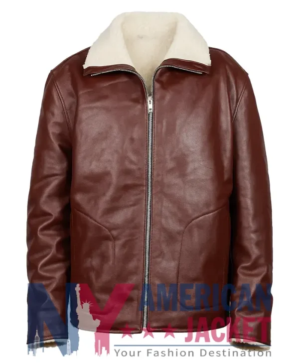 Dr. Death S02 Edgar Ramirez Shearling Brown Jacket
