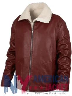 Dr. Death S2 Edgar Ramirez Brown Shearling Jacket