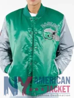 Eagles Philadelphia Satin Varsity Jacket