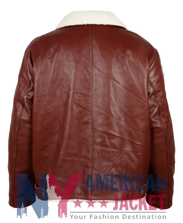 Edgar Ramirez Brown Dr. Death S02 Shearling Jacket
