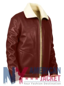Edgar Ramirez Brown Dr. Death S2 Shearling Jacket