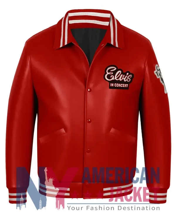 Elvis In Concert Bomber Varsity Jacket