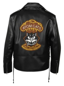 Fallout 4 Atom Cats Black Leather Gaming Jacket