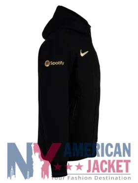 Fc Barcelona Fleece Black Tech Jacket