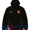 Fc Barcelona Tech Black Fleece Jacket