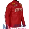Racing Ferrari Red Motorcycle Leather Jacket