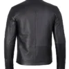 Get Cafe Racer Premium Black Leather Jacket For Sale