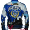 Golden Championship State Leather Warriors Leather Jacket