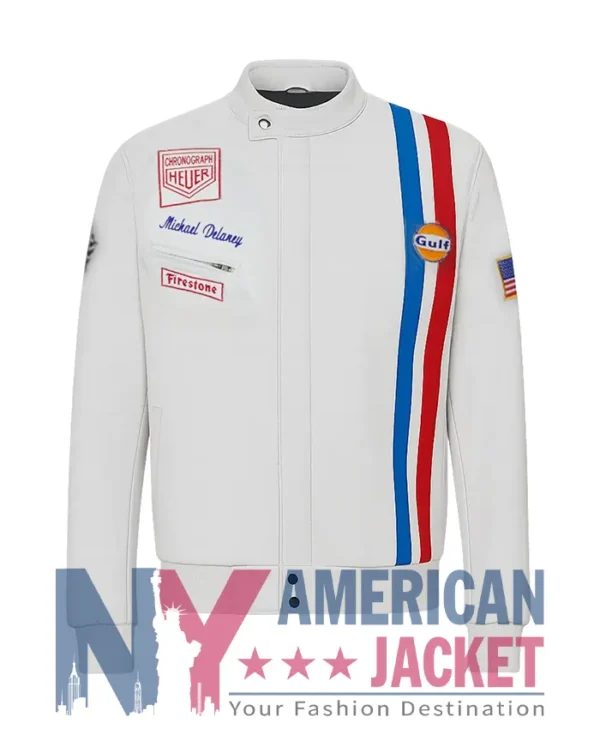 Grand Prix Steve McQueen Leather Jacket