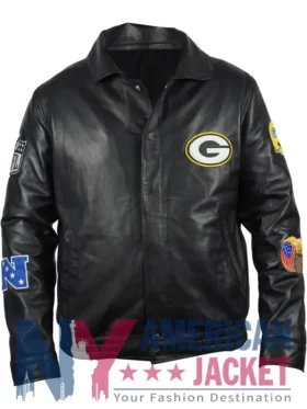 Green Bay Black Packers Jeff Hamilton Leather Jacket