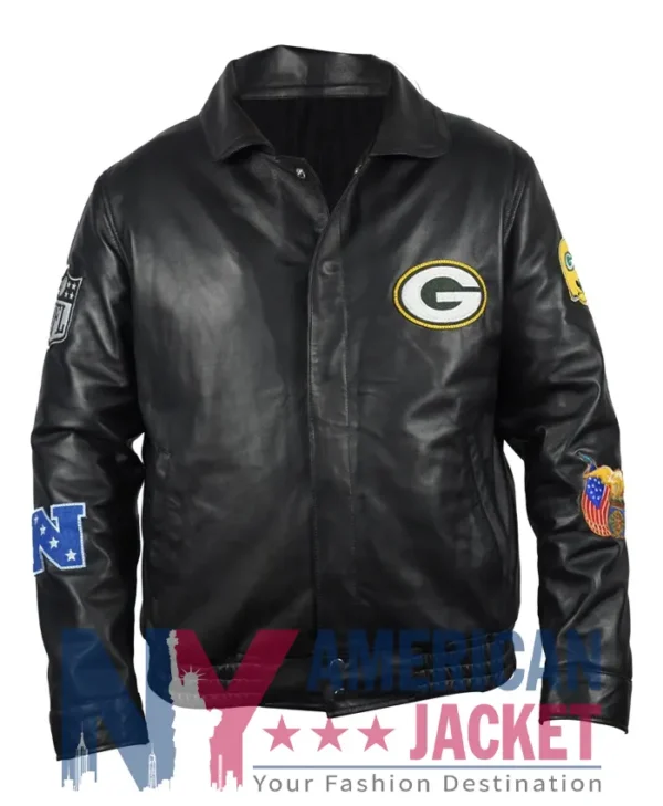 Green Bay Black Packers Jeff Hamilton Leather Jacket