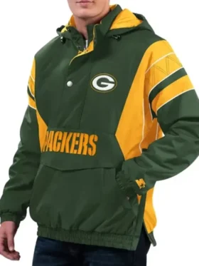 Green Bay Packers Green-Gold Hooded Jacket