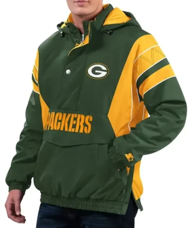 Green Bay Packers Green-Gold Hooded Jacket