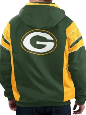 Green Bay Packers Hooded Green-Gold Jacket