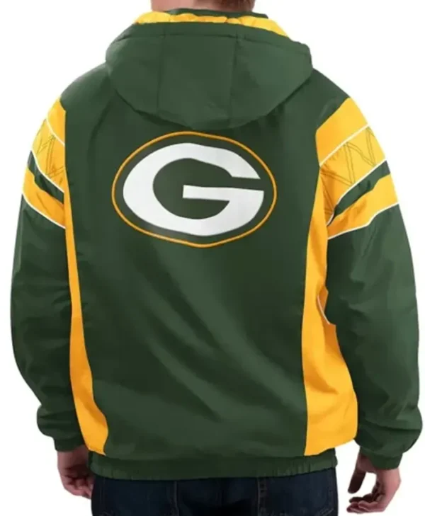 Green Bay Packers Hooded Green-Gold Jacket