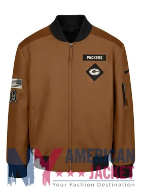 Green Bay Packers Salute To Bomber Brown Service Jacket