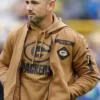 Green Bay Packers Salute To Service Bomber Brown Jacket