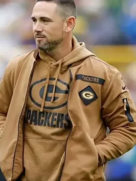 Green Bay Packers Salute To Service Bomber Brown Jacket