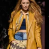 It Ends With Us 2024 Blake Lively Mustard Blazer