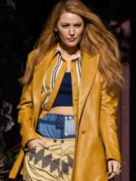 It Ends With Us 2024 Blake Lively Mustard Blazer